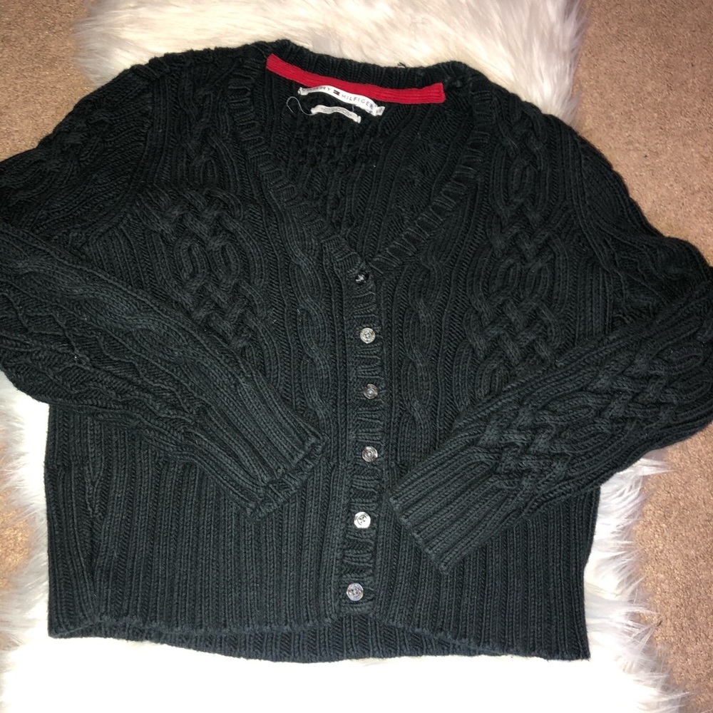Tommy Hilfiger women’s chunky cable knit cardigan